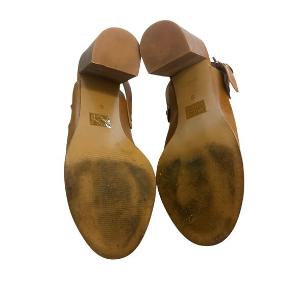 Women 9 Madewell The Riley Convertible Slingback Mule English Saddle Brown - Picture 8 of 10